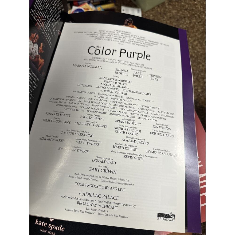 Vintage The Color Purple‎ Musical PLAYBILL Souvenir Program 2007 EXC - Picture 3 of 8
